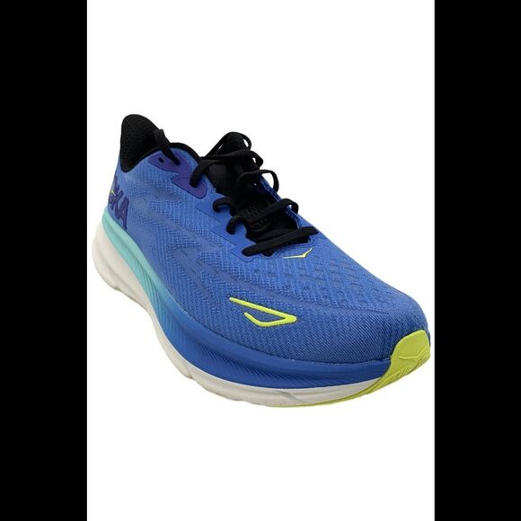 Hoka Men's Clifton 9 Lace Up Sneakers Virtual Blue/Cerise - Medium